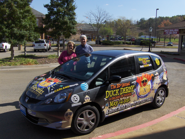 Duckmobile Honda Fit Partial Wrap