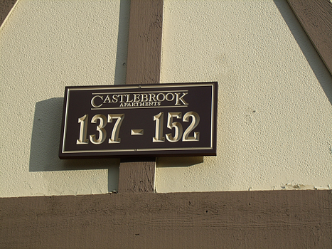 Apartment Unit Number Sign