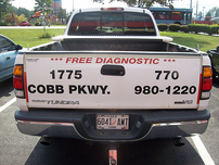 Boring Plain Truck Back Lettering