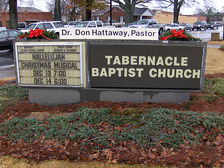 Church Monument Before - Tabernacle Baptist Church