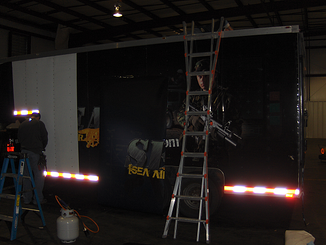 Installing US Navy Trailer Wrap