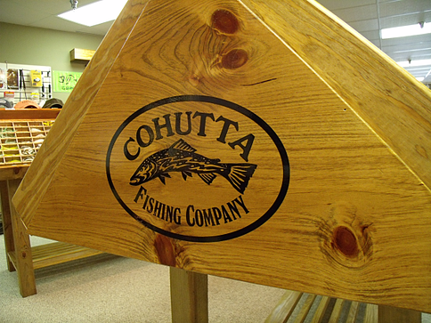Logo on Wood Sign