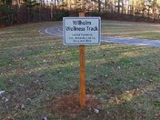 School Track Dedication Sign