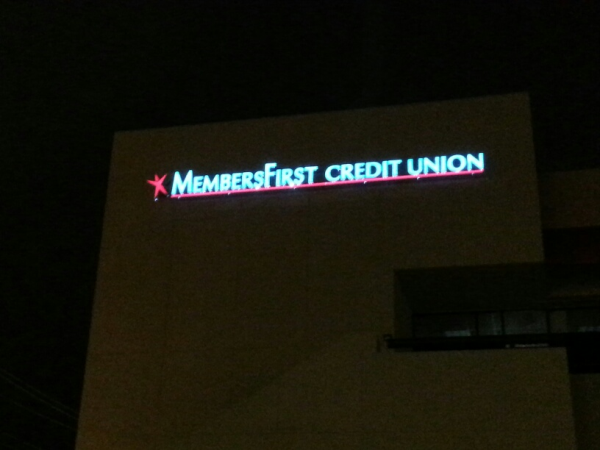 LED Channel Letters - Back of Building