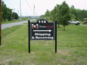 Post & Panel Routed Directional Sign