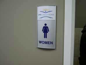 Logo ADA Restroom Sign
