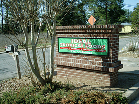 Brick Monument Sign with Light Box