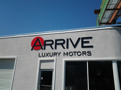 Auto Dealer Dimensional Building Sign