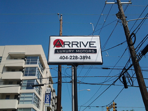 Auto Dealer Pylon Sign