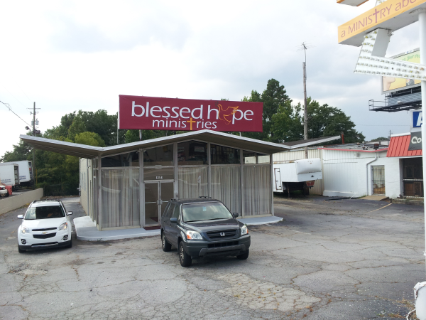 Banner used as Temporary Business Sign