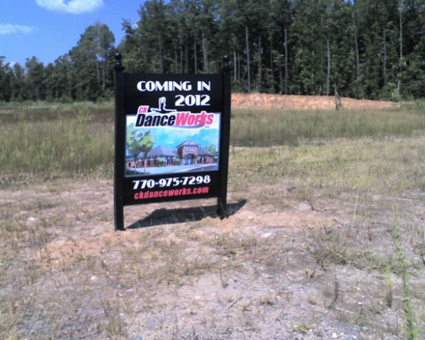 Coming Soon Post and Panel Sign