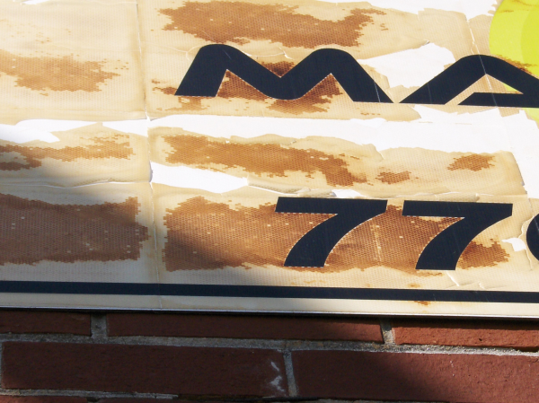 Closeup Bad Sign
