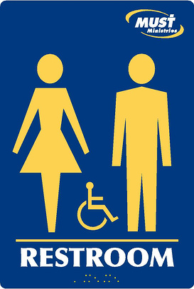 Custom ADA Restroom Sign