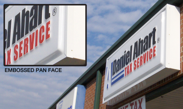 Embossed Pan Face Light Box