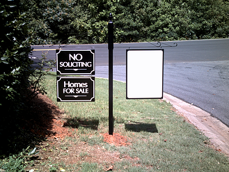 Neighborhood No Soliciting Sign