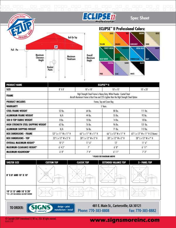 EZ Up Tent Pg. 2