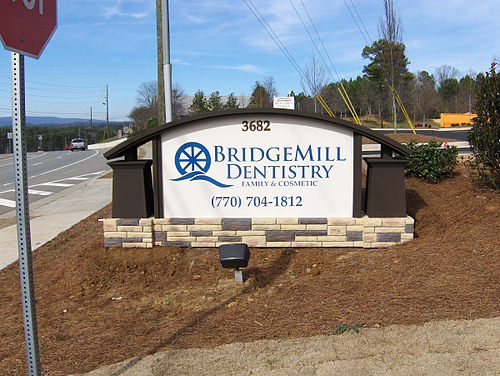 Synthetic Monument Sign