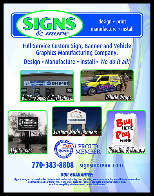 Automobile Dealer Signs