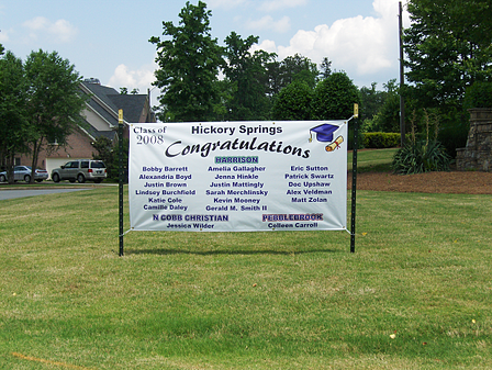 Graduation Banner on Posts