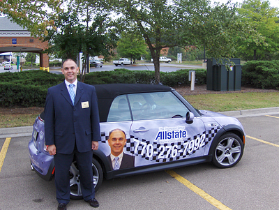 Allstate Mini Cooper Vehicle Wrap