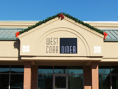 West Cobb Diner, Dimensional Letter Wall Sign