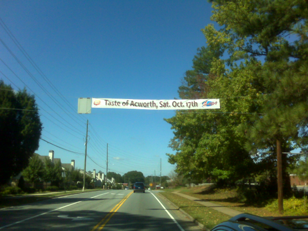 Taste of Acworth Street Banner