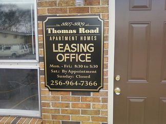 Leasing Office Sign - Apartment Complex