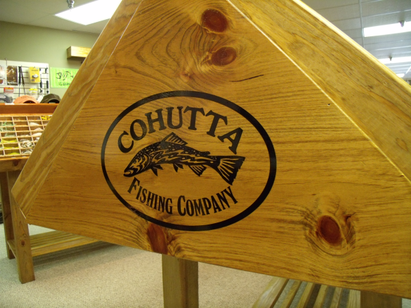 Logo on Wood Sign