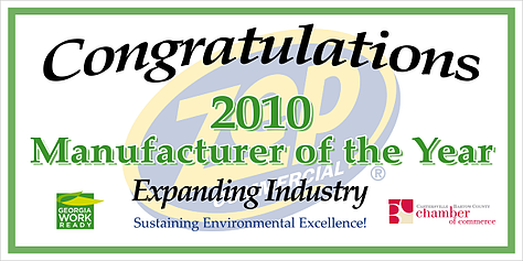 Manufacturer of the Year Sign