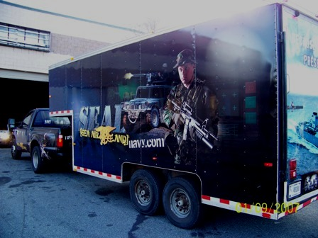 US Navy Recruitment Trailer Wrap