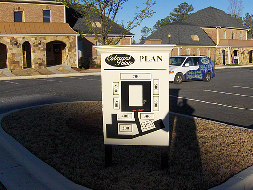 Building Number Map Sign