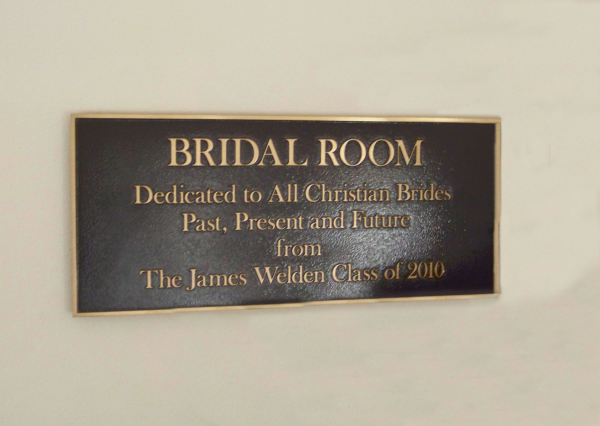 Church Room Plaque