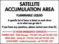 Flammable Liquid Safety Sign