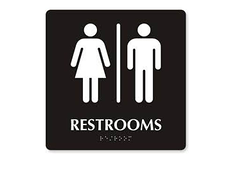 Standard Restroom Sign
