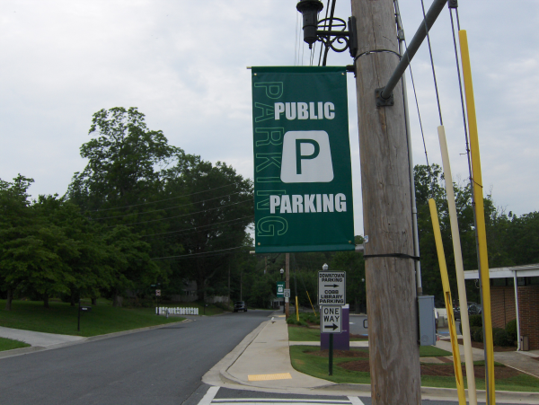 Boulevard Banner Parking Directional