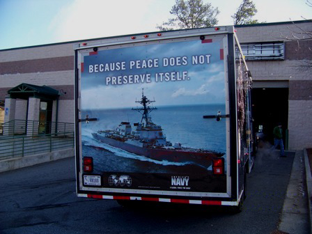 US Navy Trailer Wrap Back