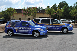 Blue Vehicle Wraps