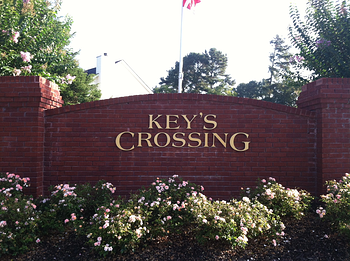 Neighborhood Entrance Sign Anodized Aluminum Letters