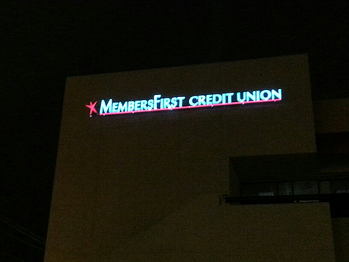 LED Channel Letters - Back of Building