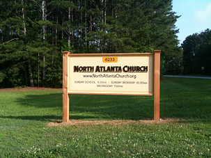 Church Post & Panel Sign