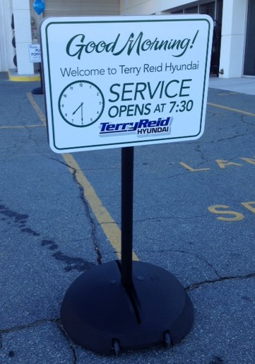 Car Dealer Service Sign