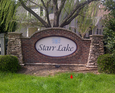 Neighborhood Entrance Sign