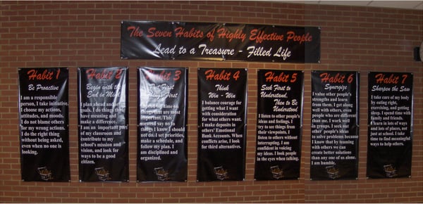 School 7 Habits Banner