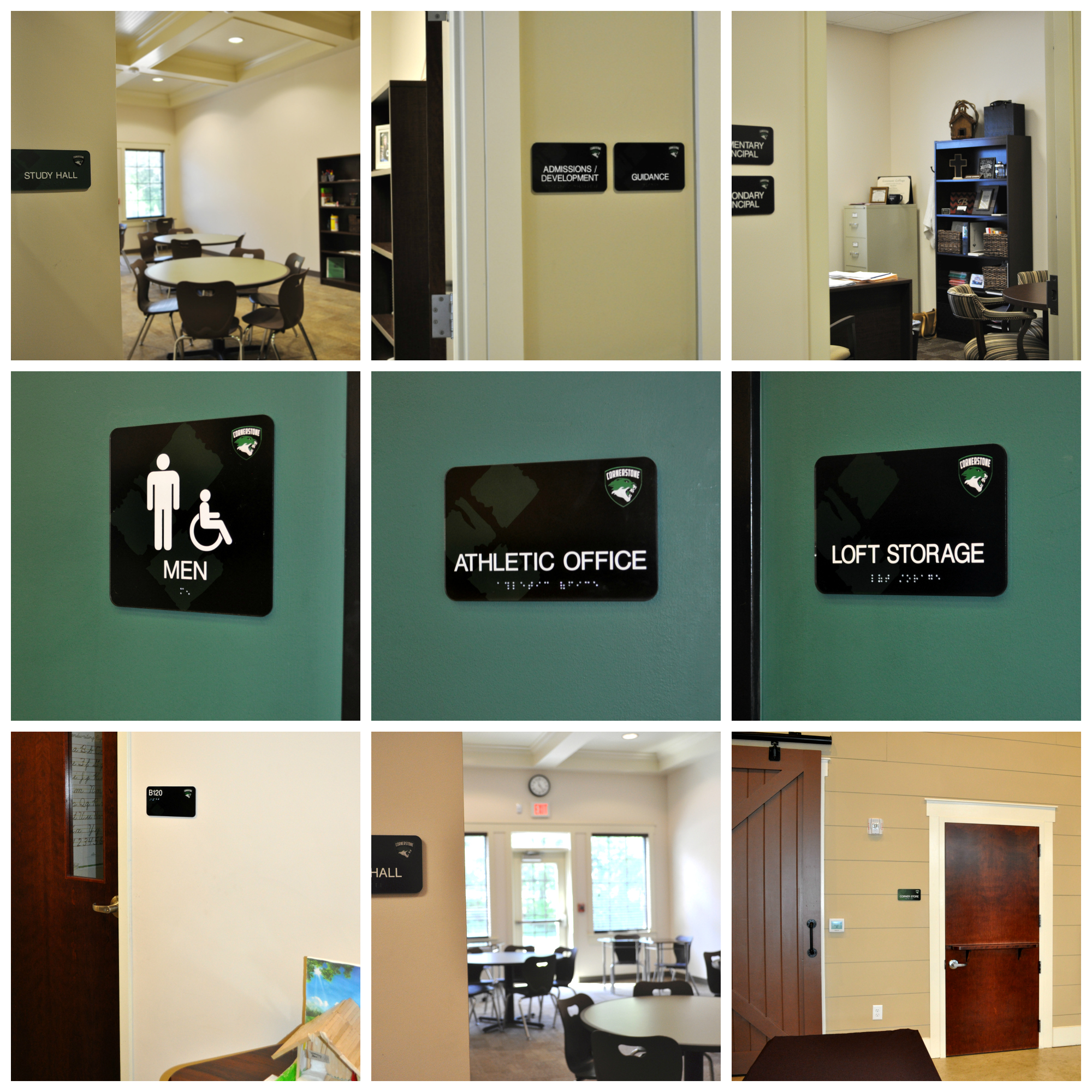Custom ADA Sign, Back printed ADA Signs, Custom ADA Braille Signs