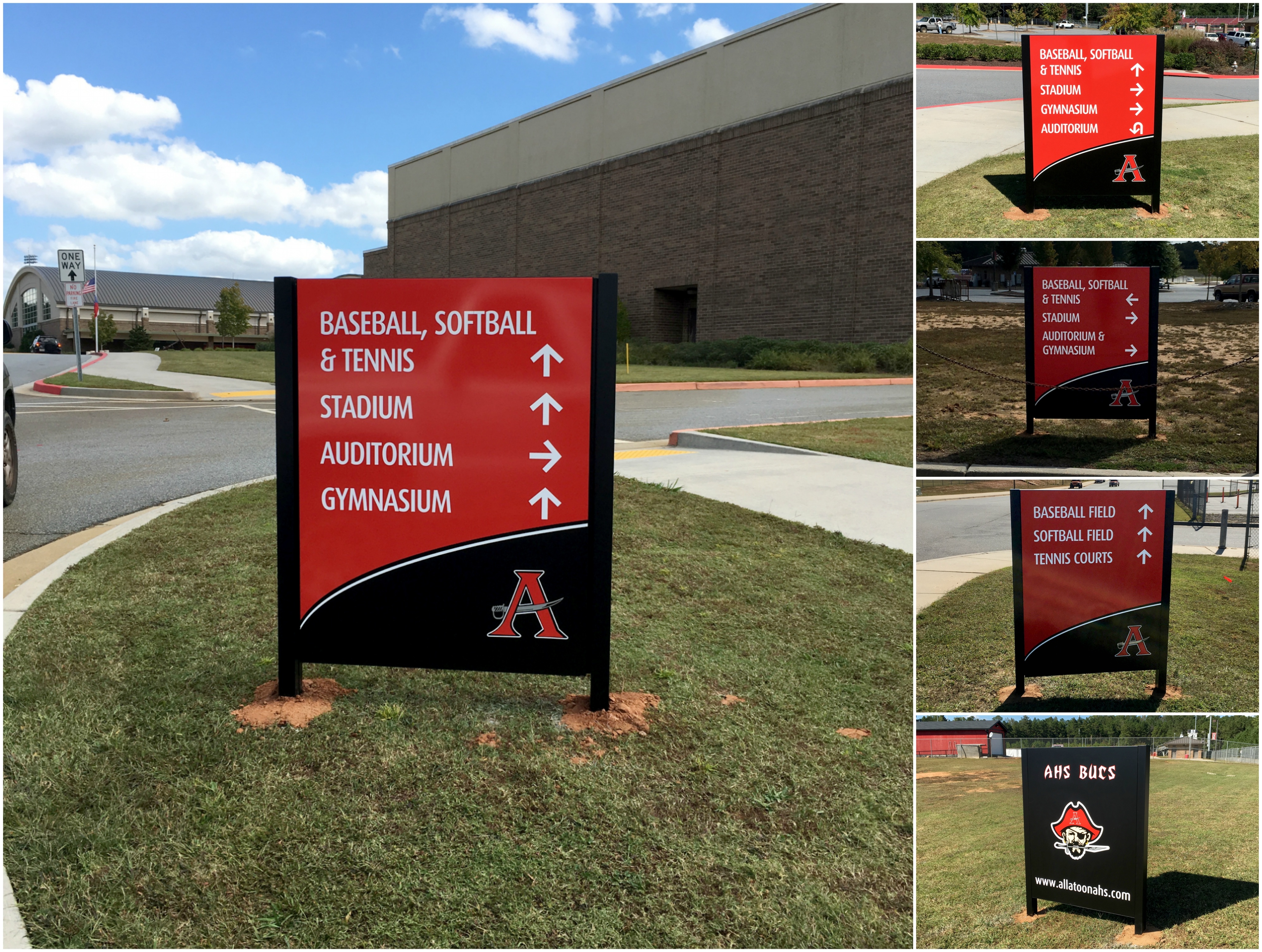 Allatoona_High_School_Wayfinding_Directional_Sign_Collage