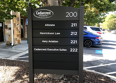 Allstate-Cedarcrest-Pointe-Directory-Sign