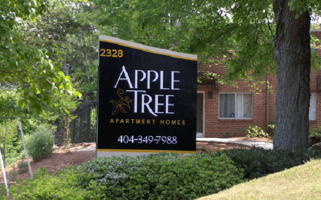 Apartment Entrance Sign - Curved Top