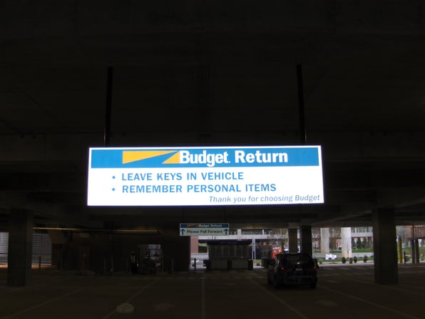 Rental Car Reflective Signage Atlanta