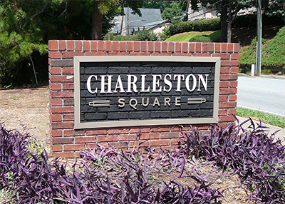 Charleston Square - Monument Refresh - Paint - Acrylic Dimensional Letters - PVC Border (11)