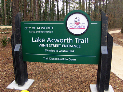 City of Acworth - Lake Acworth Trail Sign